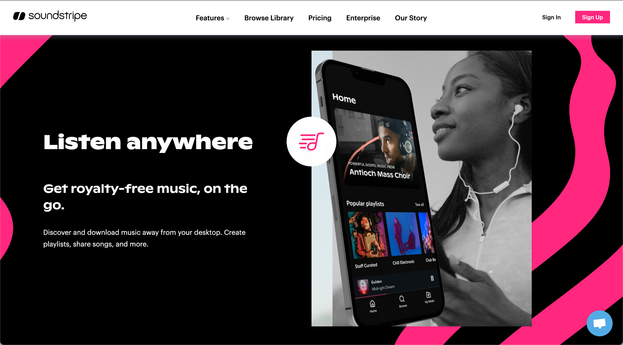 Soundstripe releases mobile-first app for creating royalty-free music playlists on the go.