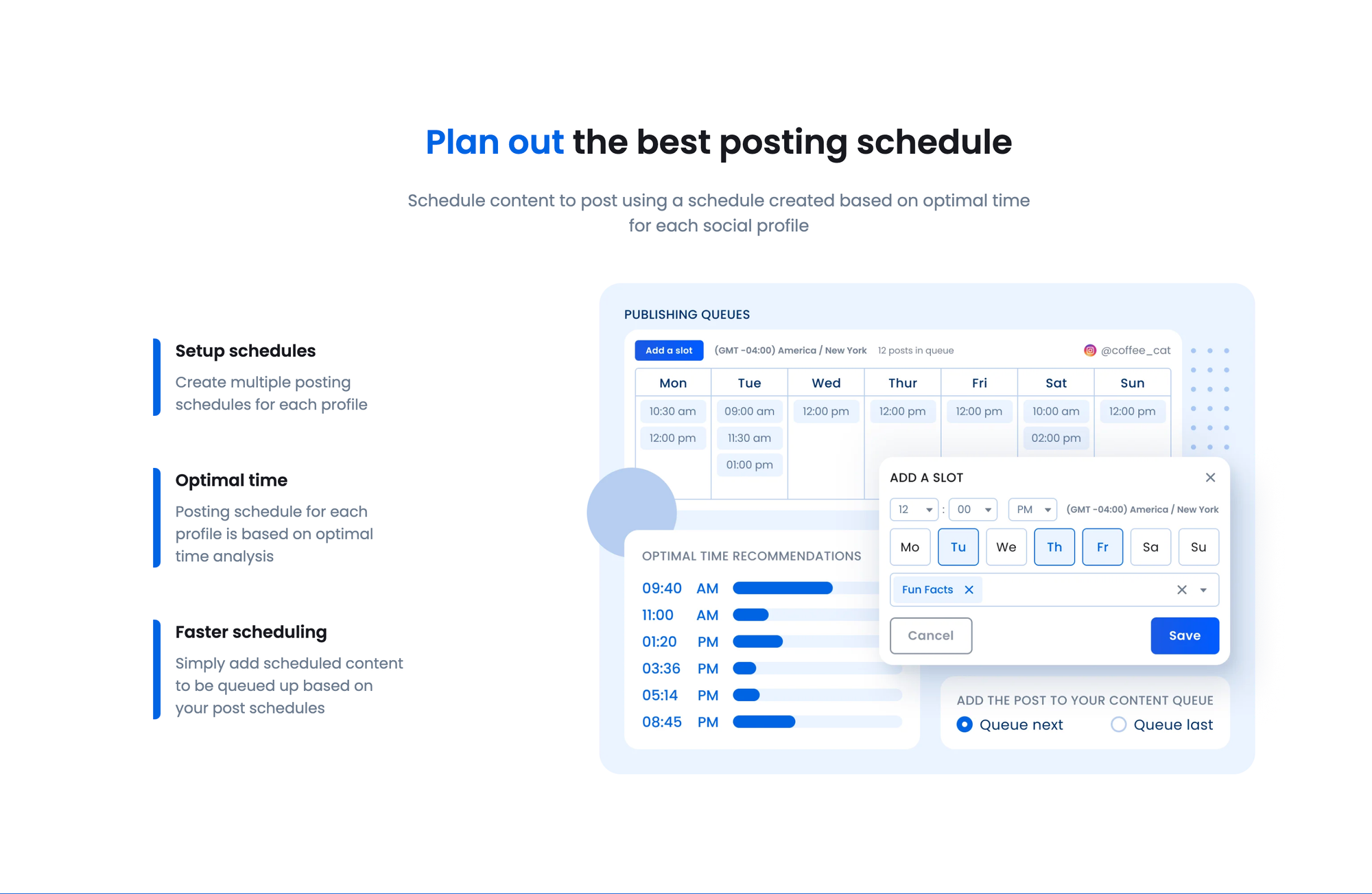 Posting scheduling with vista social.