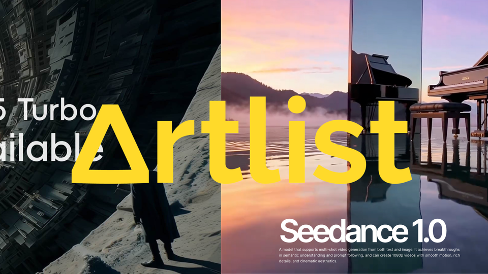 Artlist Now Offers Both Seedance 1.0 and Kling 2.5 Turbo